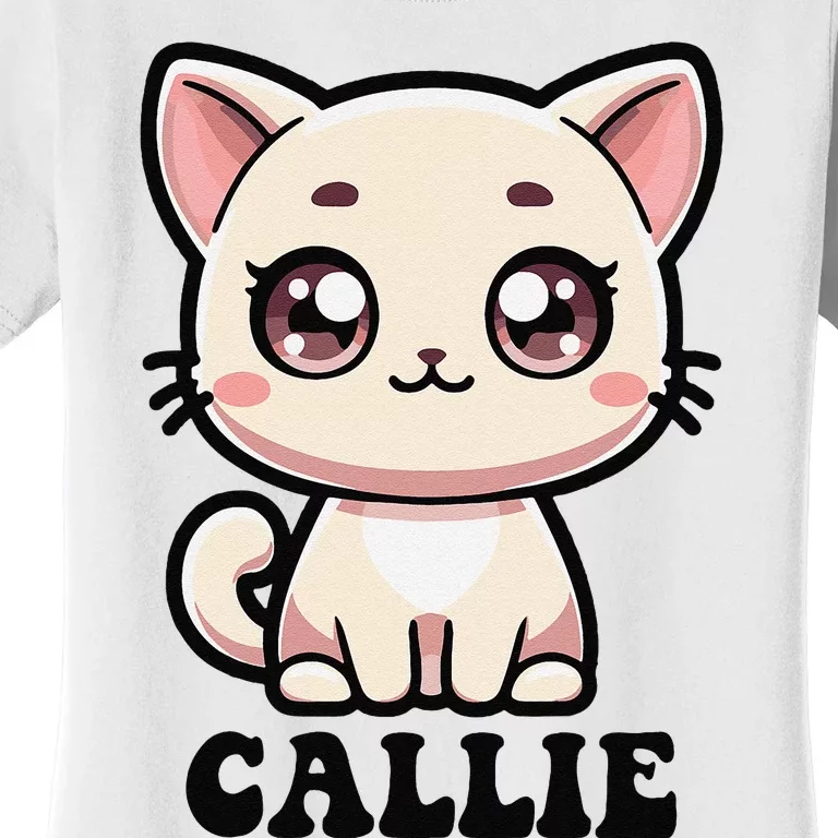 Callie Cute Kitty Cat Design For Name Callie Women's T-Shirt