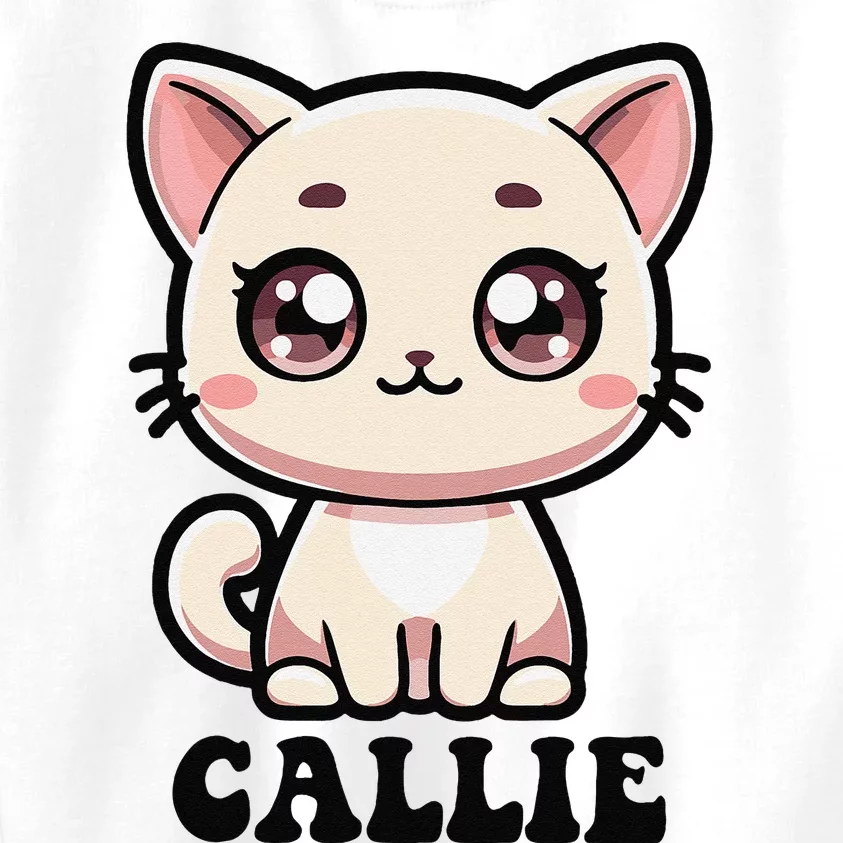 Callie Cute Kitty Cat Design For Name Callie Kids Sweatshirt