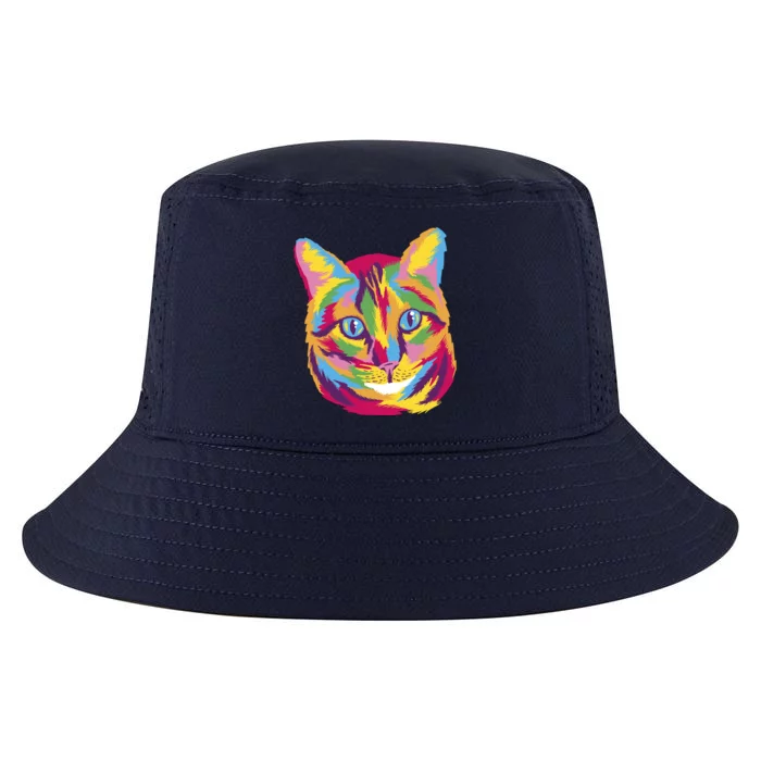 Colorful Cute Kitten Face Cool Comfort Performance Bucket Hat