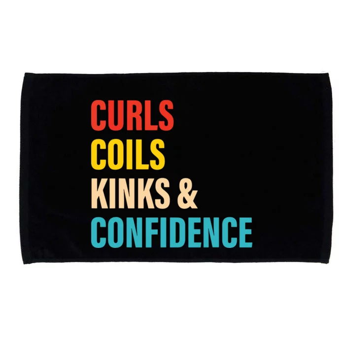 Curls Coils Kinks Confidence Apparel Microfiber Hand Towel