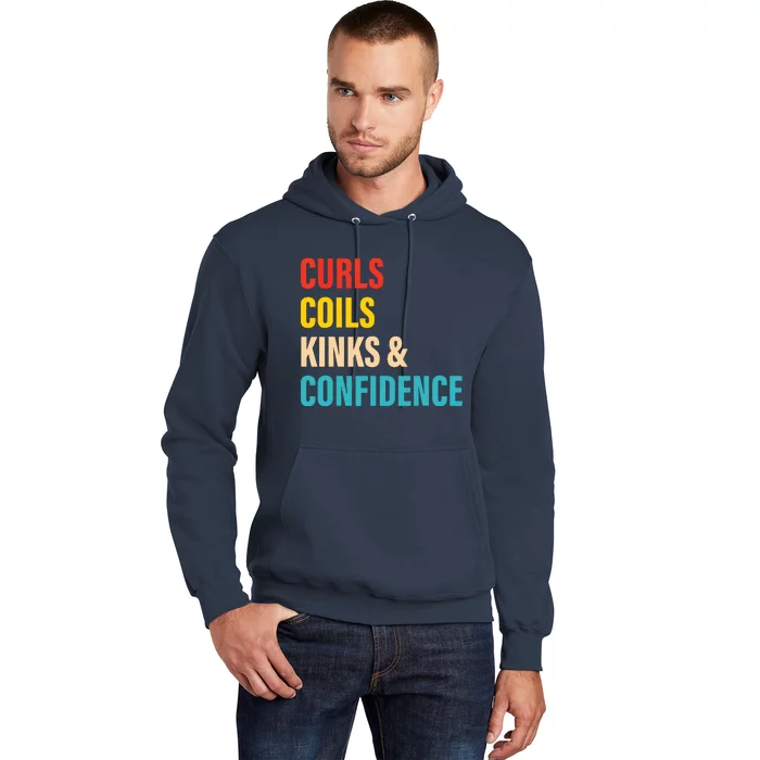 Curls Coils Kinks Confidence Apparel Hoodie