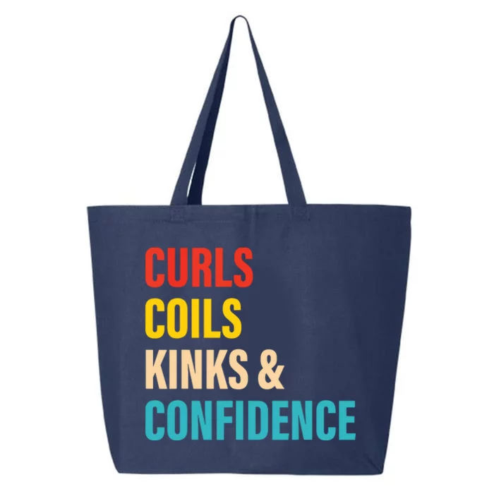 Curls Coils Kinks Confidence Apparel 25L Jumbo Tote