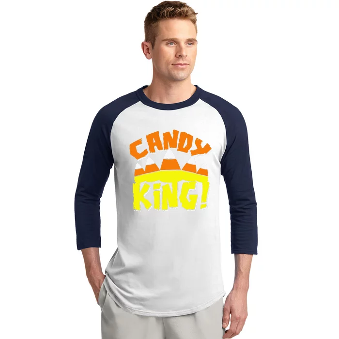 Candy Corn King Matching Family Halloween Baseball Sleeve Shirt