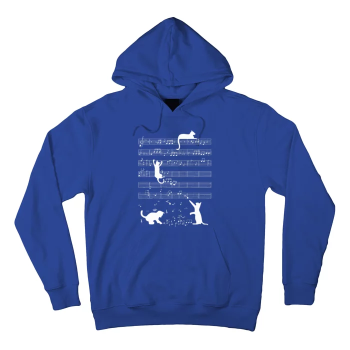 Cute Cat Kitty Playing Music Note Hoodie