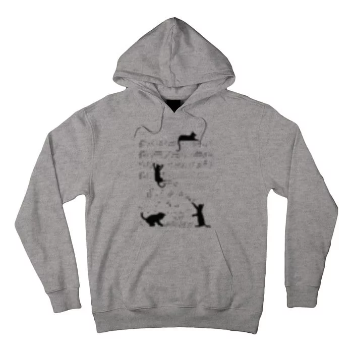 Cute Cat Kitty Playing Music Note Clef Musician Art Tall Hoodie