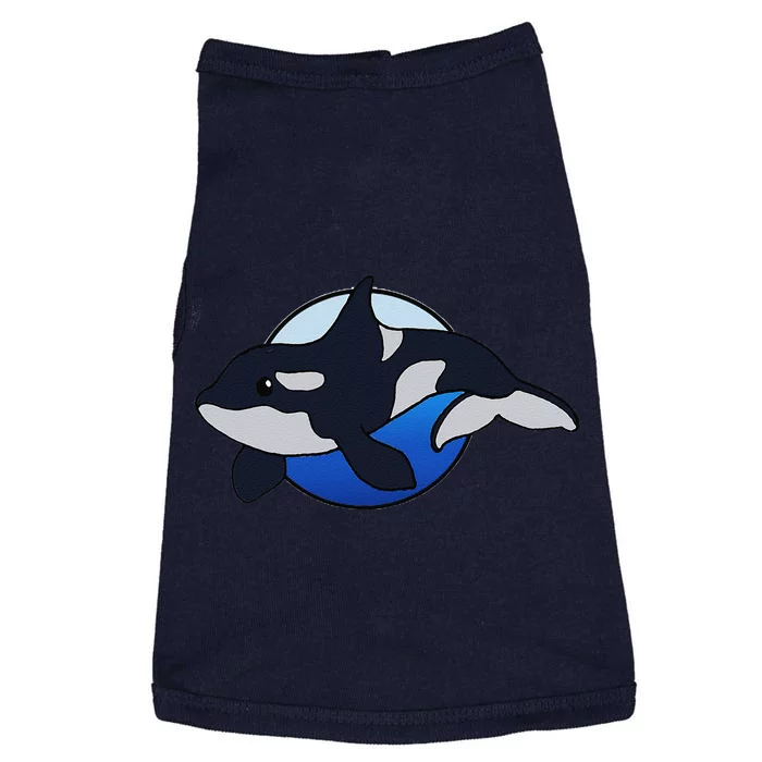 Cute Cartoon Killer Whale For Animal Lovers And Enthusiasts Doggie Tank