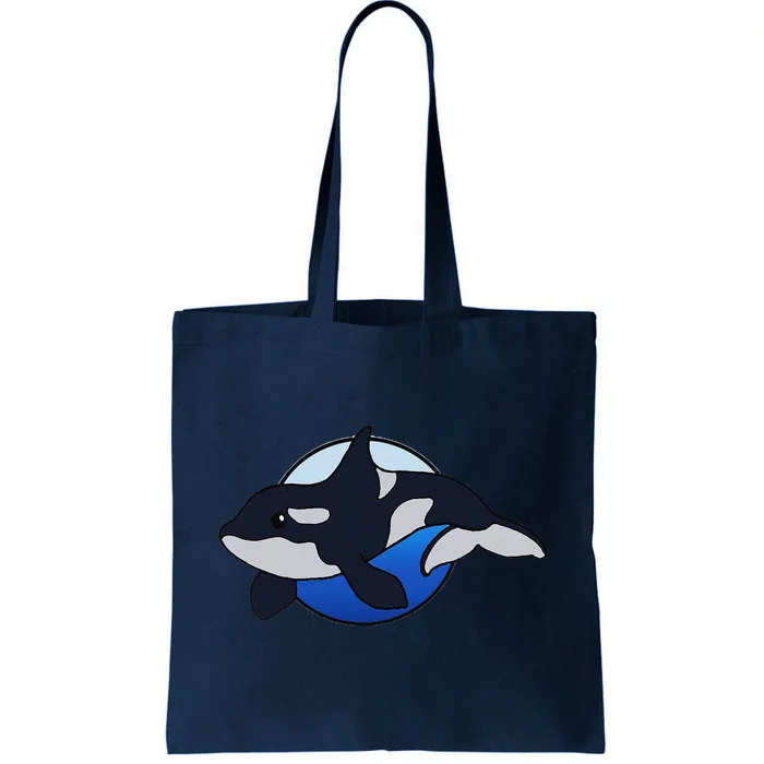 Cute Cartoon Killer Whale For Animal Lovers And Enthusiasts Tote Bag