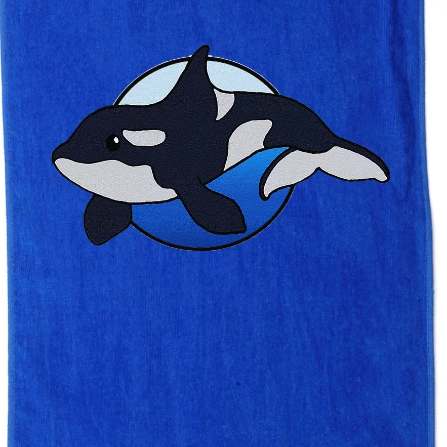 Cute Cartoon Killer Whale For Animal Lovers And Enthusiasts Platinum Collection Golf Towel