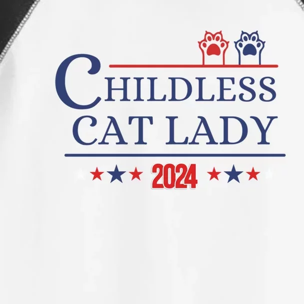 Childless Cat Kamala 2024 Childless Cat Lady 2024 Childless Cat Lady Kamala 2024 Toddler Fine Jersey T-Shirt