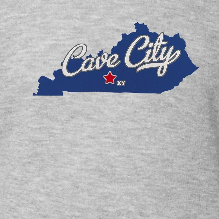 Cave City Kentucky Ky Map Toddler Sweatshirt