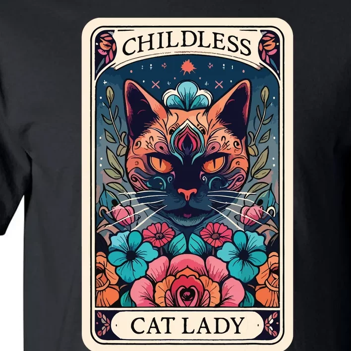 Childless Cat Lady Tarot Card Tall T-Shirt