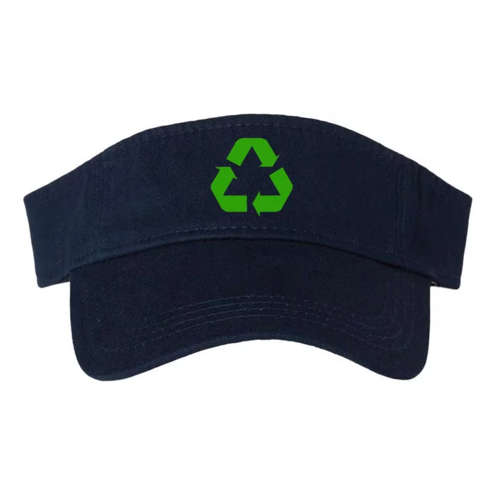 ClassicGreenRecycleSign Valucap Bio-Washed Visor