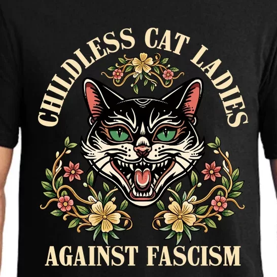 Childless Cat Ladies Against Fascism Pajama Set