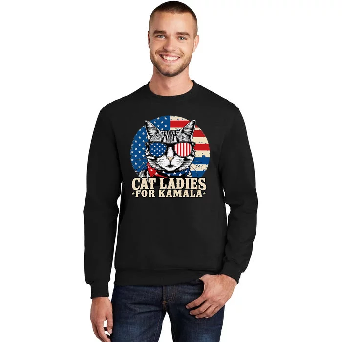 Childless Cat Lady For Kamala Harris Voting Sweatshirt