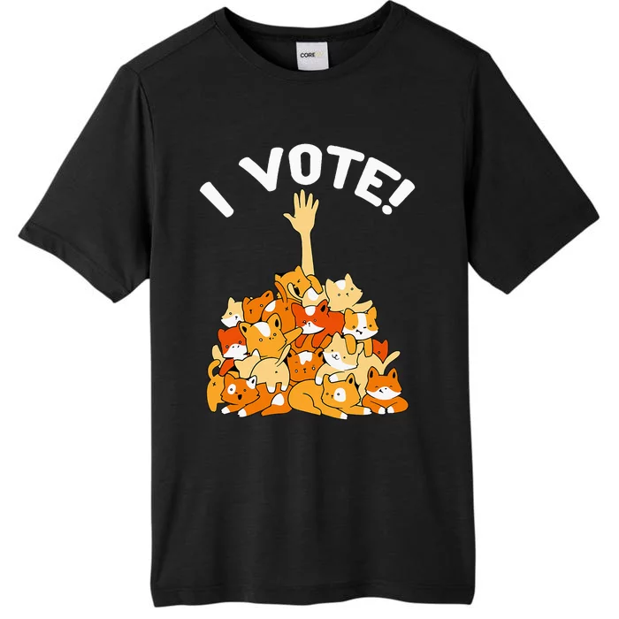 Crazy Cat Lady Childless Cat Lady I Vote Kamala Harris 2024 ChromaSoft Performance T-Shirt