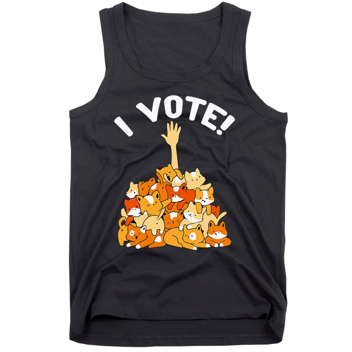 Crazy Cat Lady Childless Cat Lady I Vote Kamala Harris 2024 Tank Top