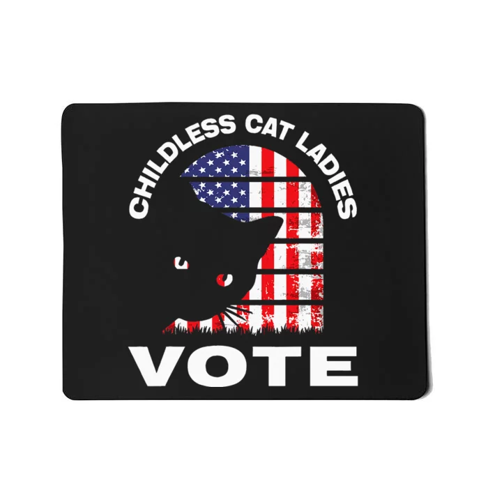 Childless Cat Ladies Vote Retro Mousepad