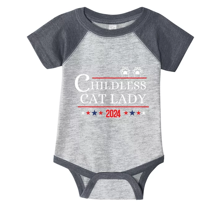 Childless Cat Lady 2024 Infant Baby Jersey Bodysuit