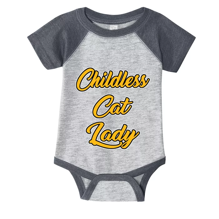 Childless Cat Lady Funny Design Infant Baby Jersey Bodysuit