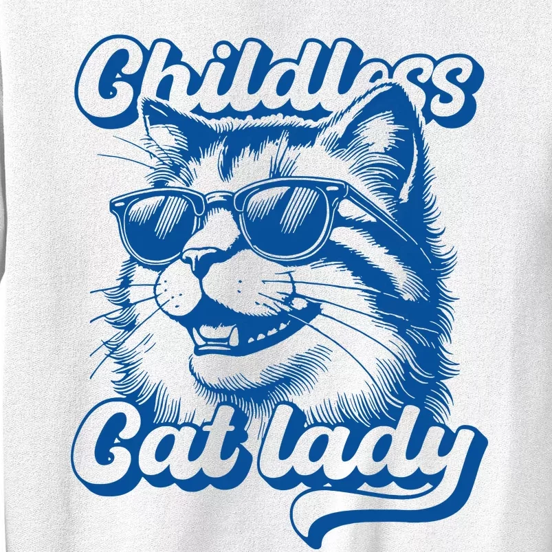 Childless Cat Lady Funny Cat Lover Sweatshirt