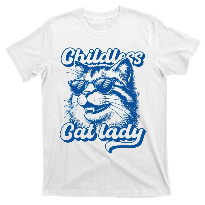 Childless Cat Lady Funny Cat Lover T-Shirt