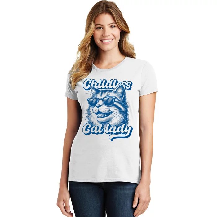 Childless Cat Lady Funny Cat Lover Women's T-Shirt