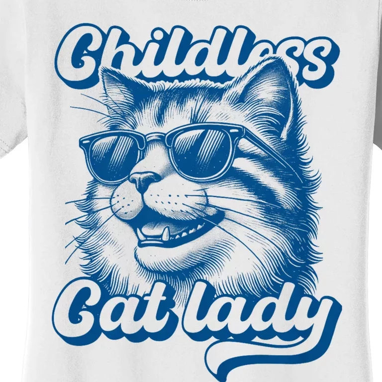 Childless Cat Lady Funny Cat Lover Women's T-Shirt