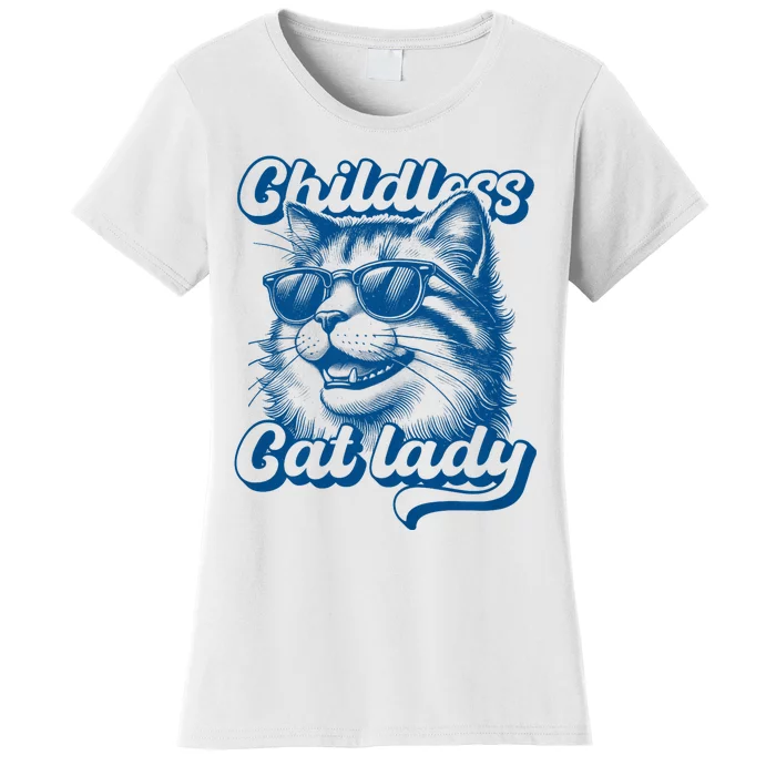 Childless Cat Lady Funny Cat Lover Women's T-Shirt