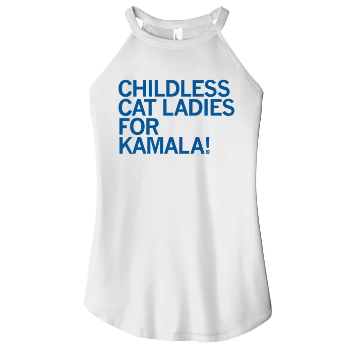 Childless Cat Ladies For Kamala Women’s Perfect Tri Rocker Tank