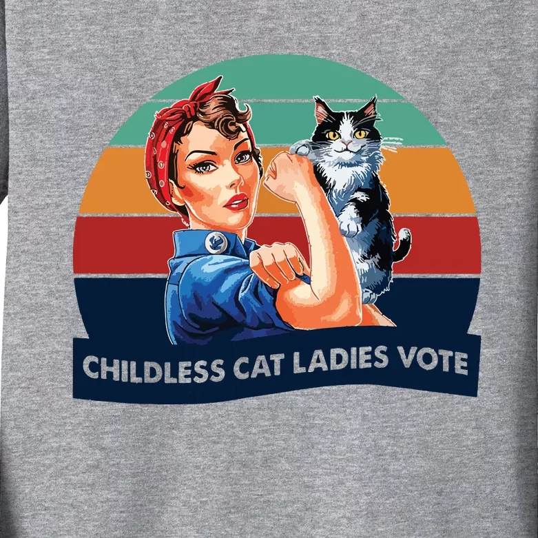 Childless Cat Ladies Vote Kids Long Sleeve Shirt