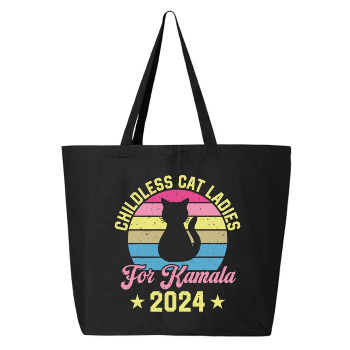 Childless Cat Ladies For Kamala 2024 25L Jumbo Tote