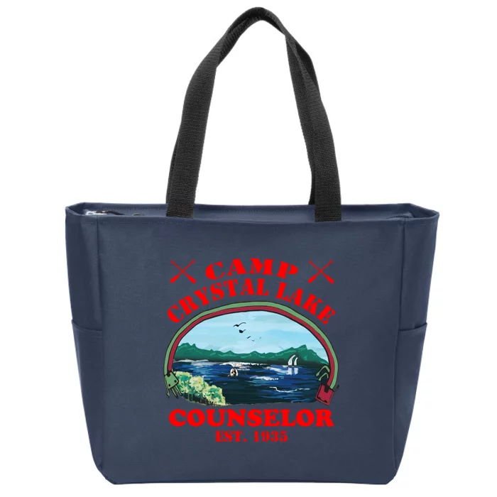 Camp Crystal Lake Zip Tote Bag