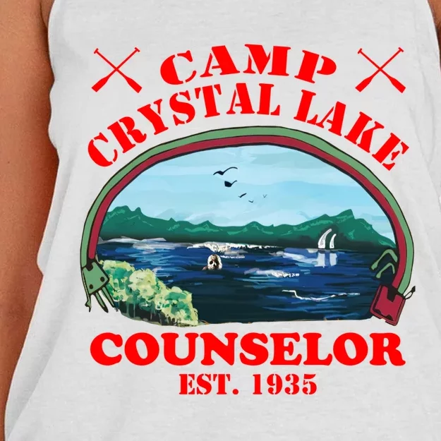 Camp Crystal Lake Women's Knotted Racerback Tank