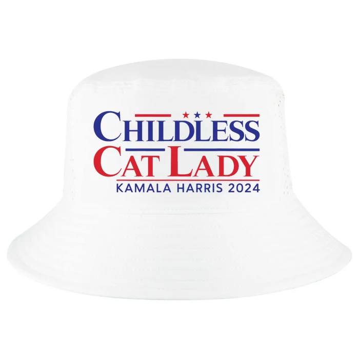 Childless Cat Lady Kamala 2024 Harris Funny President 2024 Cool Comfort Performance Bucket Hat