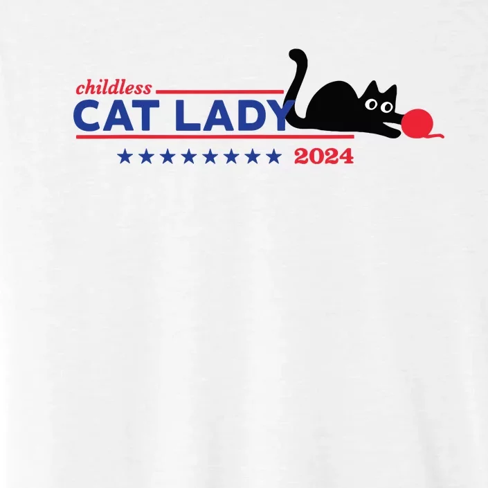 Childless Cat Lady Voting Election 2024 Usa ChromaSoft Performance T-Shirt