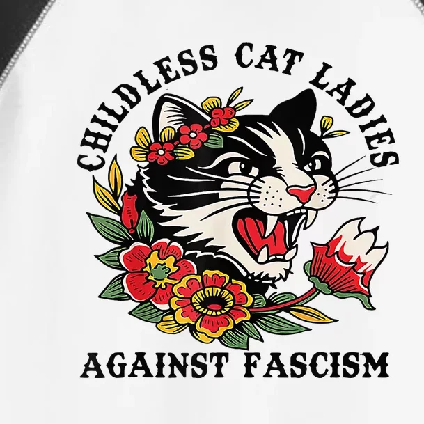 Childless Cat Lady; Childless Cat Ladies Against Fascism Toddler Fine Jersey T-Shirt