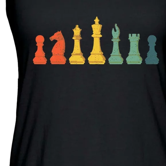 Cool Chess Lover Art Chess Players Novelty Ladies Essential Flowy Tank