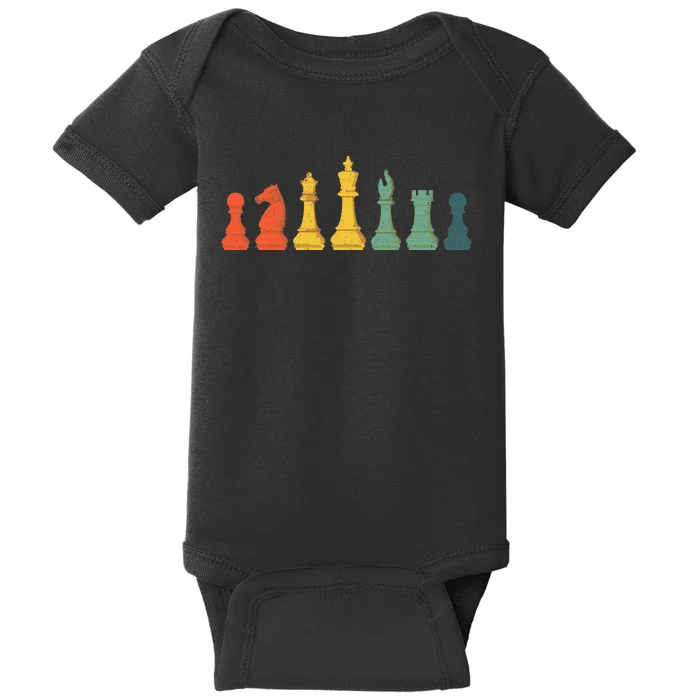 Cool Chess Lover Art Chess Players Novelty Baby Bodysuit