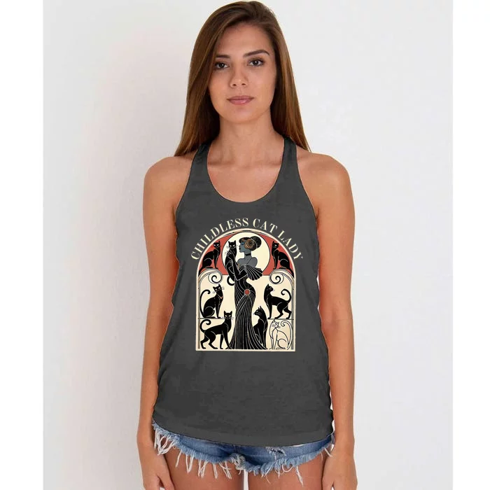 Childless Cat Ladies Cat Karma Women's Knotted Racerback Tank