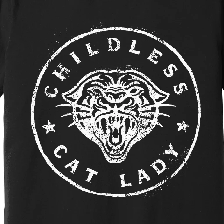 Childless Cat Lady Premium T-Shirt