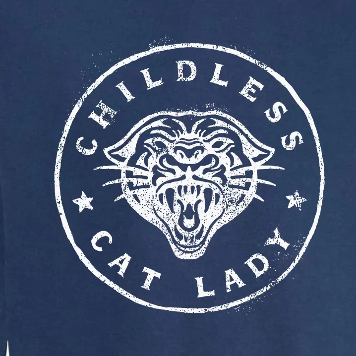 Childless Cat Lady Garment-Dyed Sweatshirt