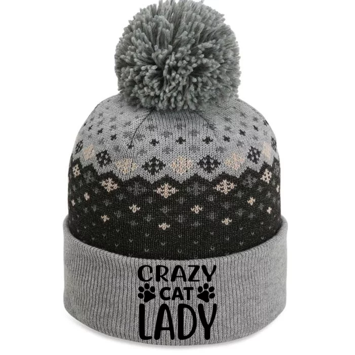 Crazy Cat Lady The Baniff Cuffed Pom Beanie