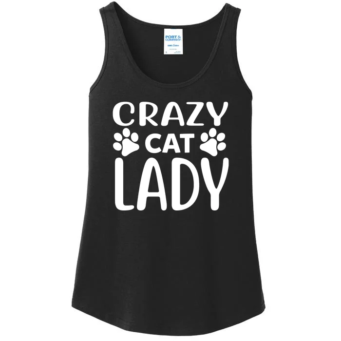 Crazy Cat Lady Ladies Essential Tank