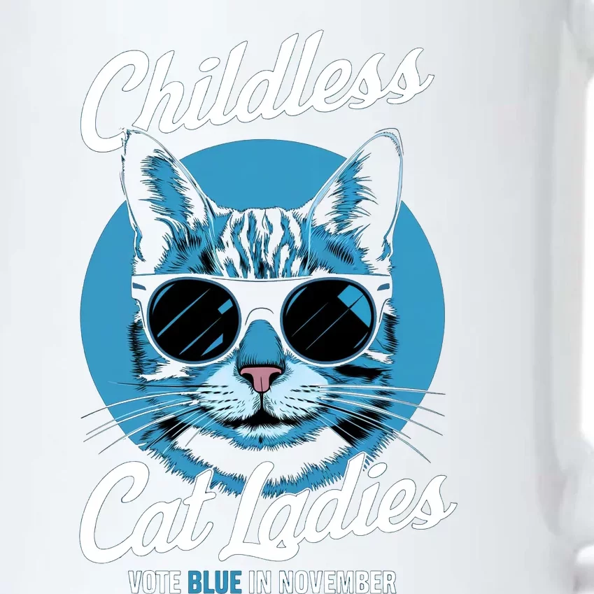 Childless Cat Ladies Vote Blue Graphic Black Color Changing Mug