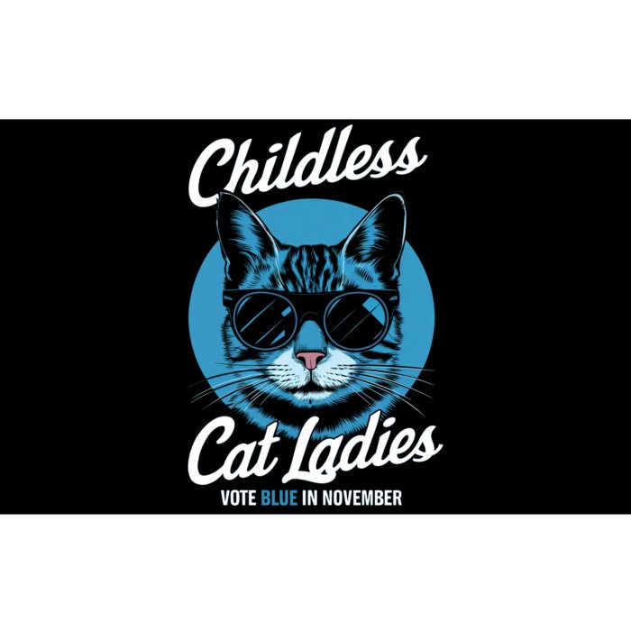 Childless Cat Ladies Vote Blue Graphic Bumper Sticker