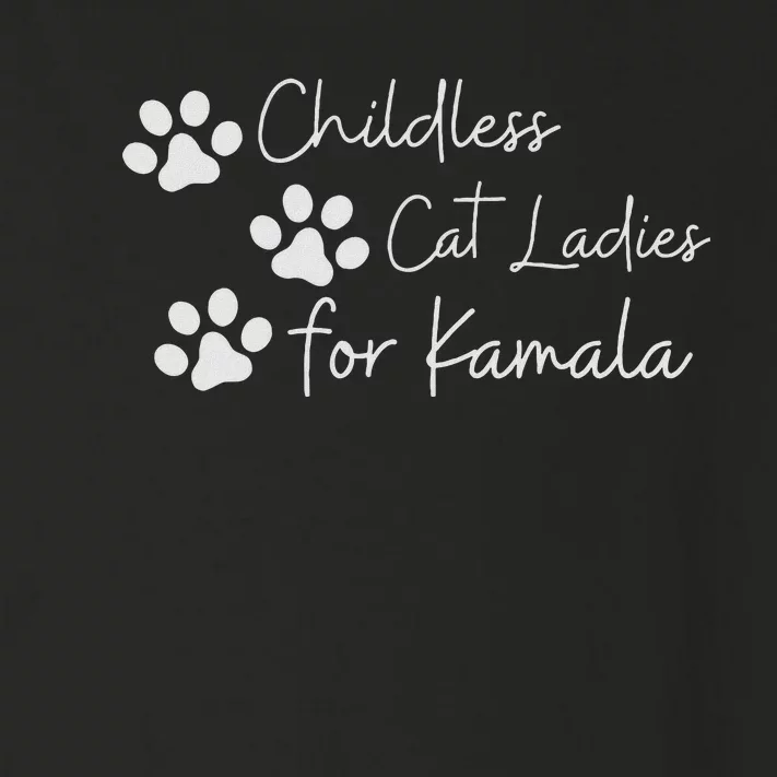 Childless Cat Ladies For Kamala Harris Funny Pro Kamala Toddler Long Sleeve Shirt