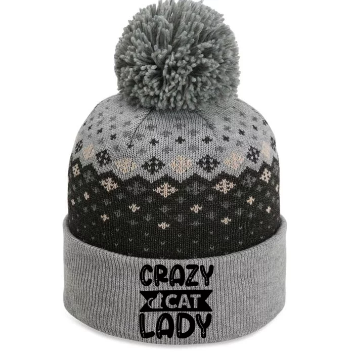 Crazy Cat Lady The Baniff Cuffed Pom Beanie