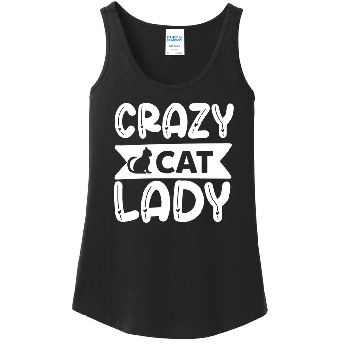 Crazy Cat Lady Ladies Essential Tank