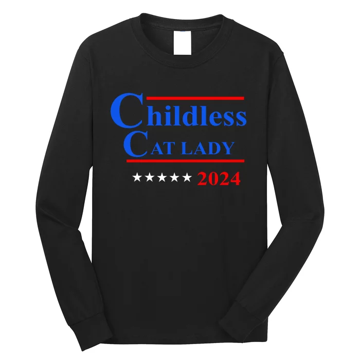 Childless Cat Lady 2024 Long Sleeve Shirt