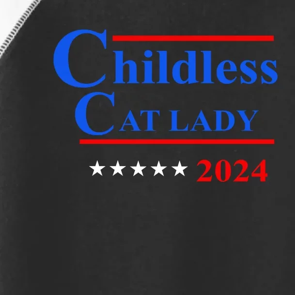 Childless Cat Lady 2024 Toddler Fine Jersey T-Shirt